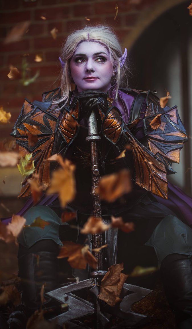 Fantasy cosplay character at expo